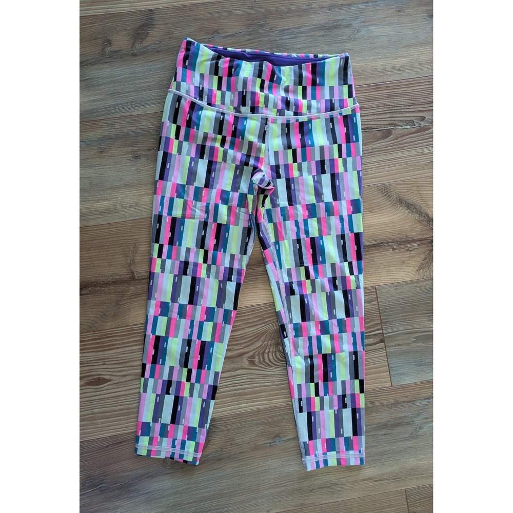 Victoria's Secret VSX Sport Multicolor Cropped Capri Activewear Leggings Small